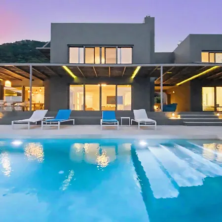 ヴィラ Villa Oneiro Exclusive Escape With Private Pontoon & Luxe Amenities Évyiros